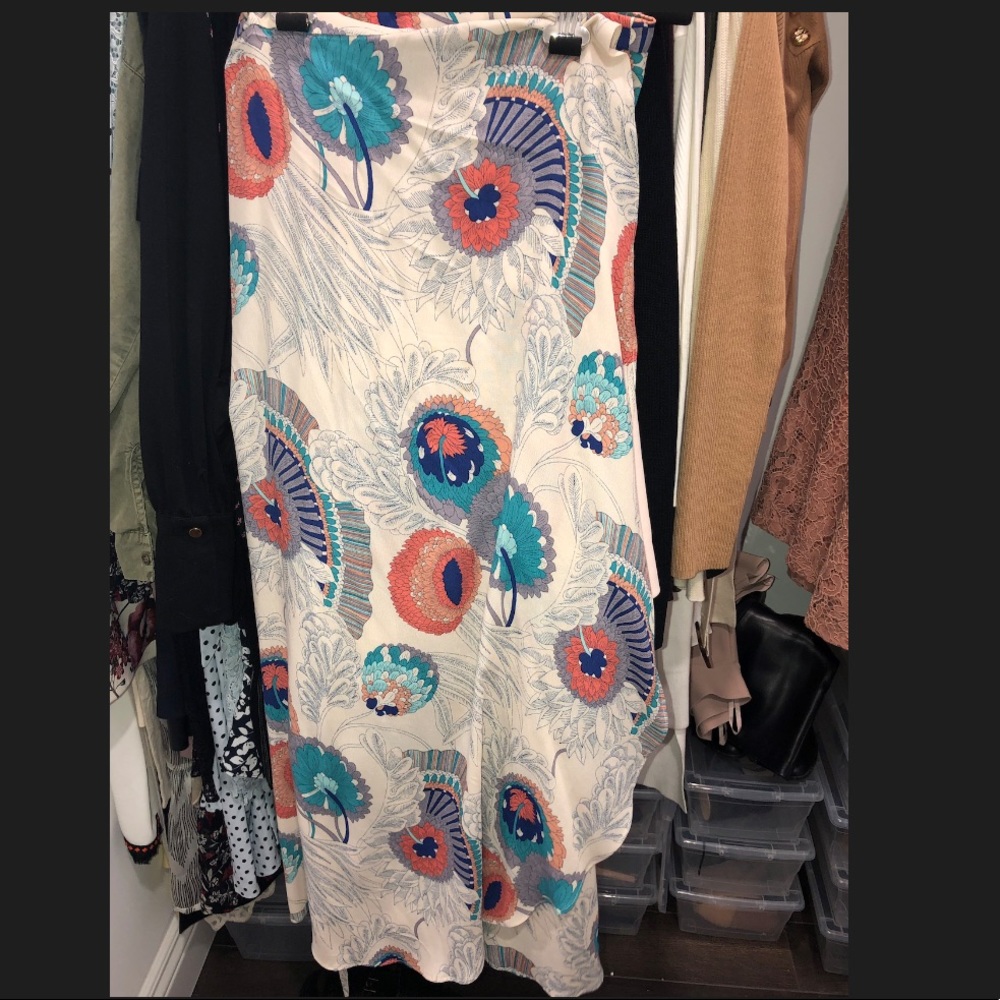 zara wrap around skirt